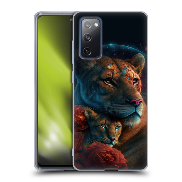 Spacescapes Floral Lions Star Watching Soft Gel Case for Samsung Galaxy S20 FE / 5G