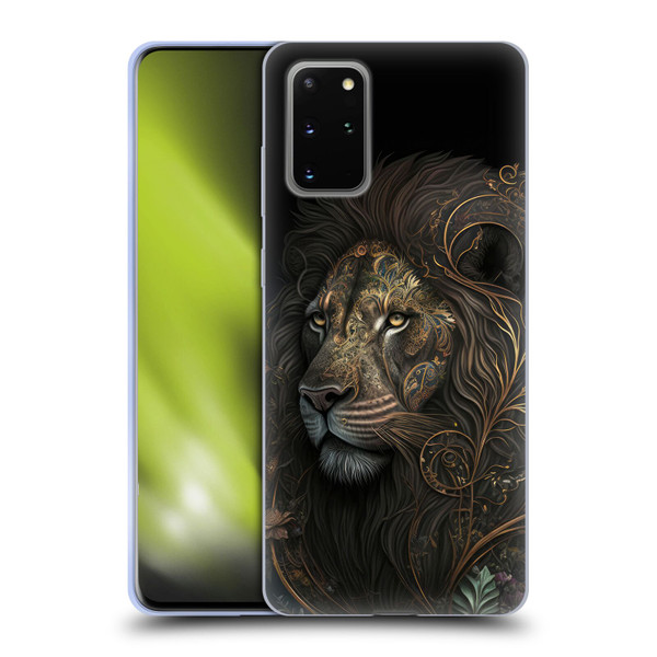 Spacescapes Floral Lions Golden Bloom Soft Gel Case for Samsung Galaxy S20+ / S20+ 5G