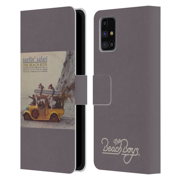 The Beach Boys Album Cover Art Surfin Safari Leather Book Wallet Case Cover For Samsung Galaxy M31s (2020)