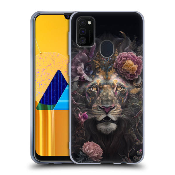 Spacescapes Floral Lions Pride Soft Gel Case for Samsung Galaxy M30s (2019)/M21 (2020)