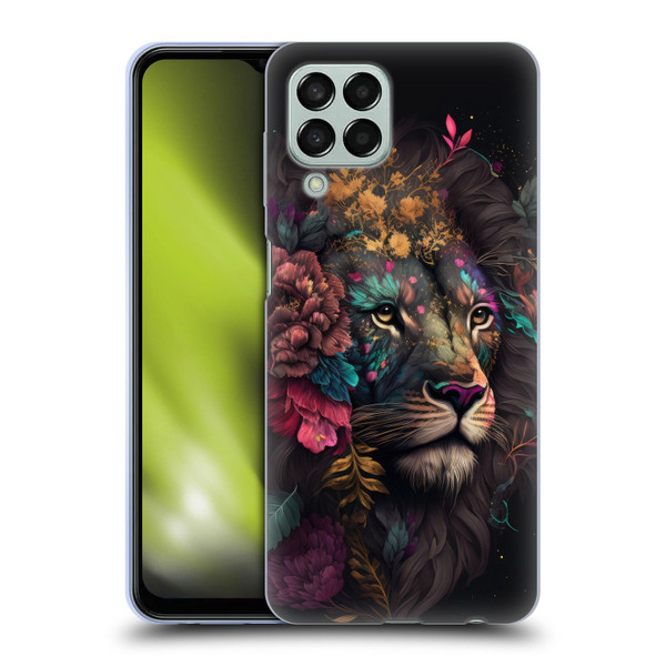 Spacescapes Floral Lions Ethereal Petals Soft Gel Case for Samsung Galaxy M33 (2022)