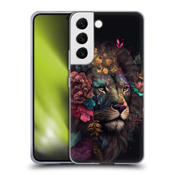 Spacescapes Floral Lions Ethereal Petals Soft Gel Case for Samsung Galaxy S22 5G