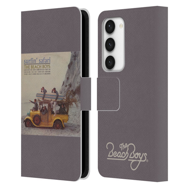 The Beach Boys Album Cover Art Surfin Safari Leather Book Wallet Case Cover For Samsung Galaxy S23 5G