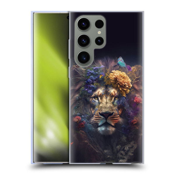 Spacescapes Floral Lions Flowering Pride Soft Gel Case for Samsung Galaxy S23 Ultra 5G
