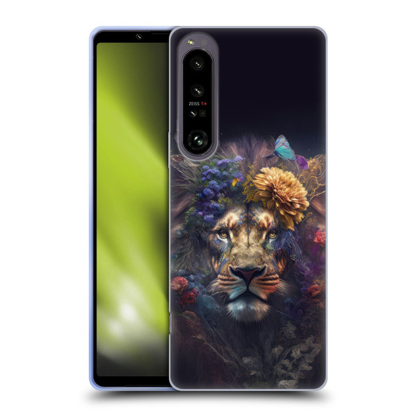 Spacescapes Floral Lions Flowering Pride Soft Gel Case for Sony Xperia 1 IV