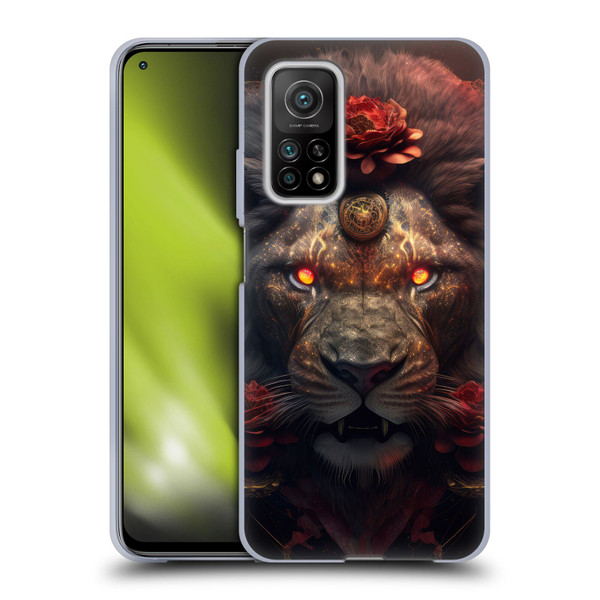 Spacescapes Floral Lions Crimson Pride Soft Gel Case for Xiaomi Mi 10T 5G
