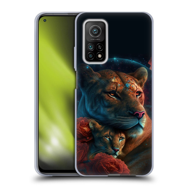 Spacescapes Floral Lions Star Watching Soft Gel Case for Xiaomi Mi 10T 5G