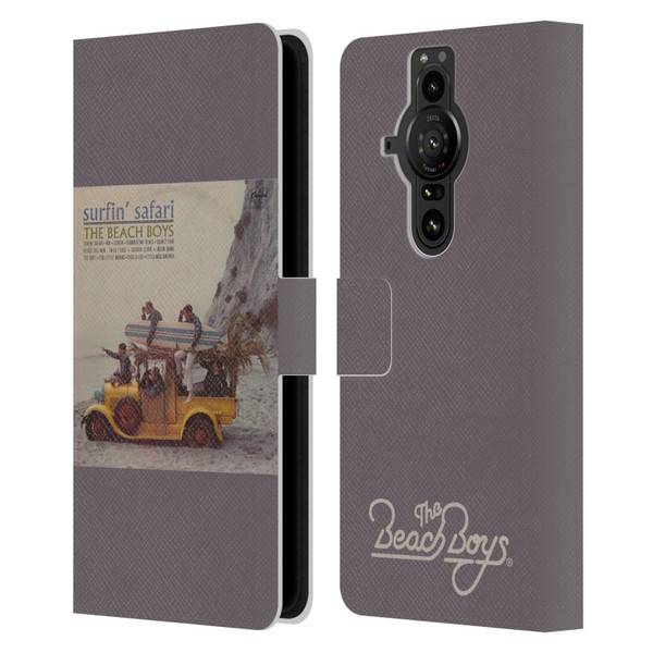 The Beach Boys Album Cover Art Surfin Safari Leather Book Wallet Case Cover For Sony Xperia Pro-I