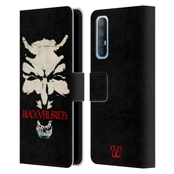 Black Veil Brides Band Art Devil Art Leather Book Wallet Case Cover For OPPO Find X2 Neo 5G