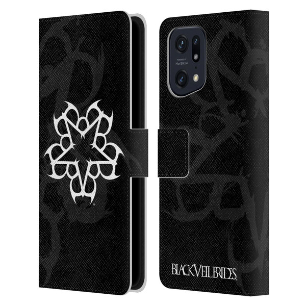 Black Veil Brides Band Art Logo Leather Book Wallet Case Cover For OPPO Find X5
