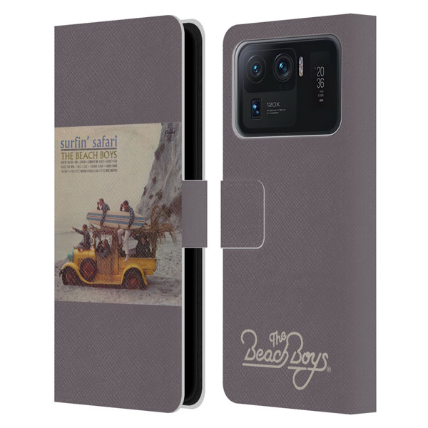 The Beach Boys Album Cover Art Surfin Safari Leather Book Wallet Case Cover For Xiaomi Mi 11 Ultra