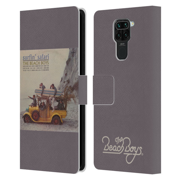 The Beach Boys Album Cover Art Surfin Safari Leather Book Wallet Case Cover For Xiaomi Redmi Note 9 / Redmi 10X 4G