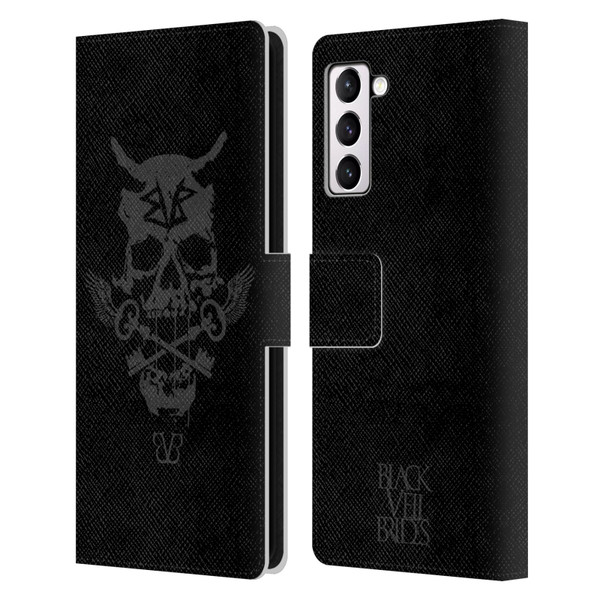 Black Veil Brides Band Art Skull Keys Leather Book Wallet Case Cover For Samsung Galaxy S21+ 5G