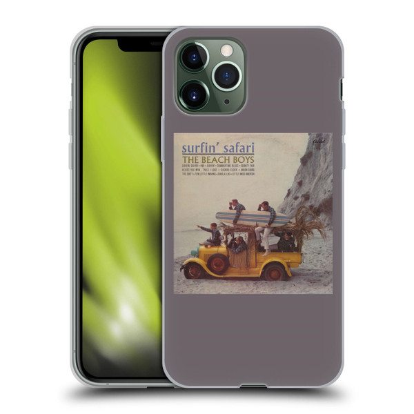 The Beach Boys Album Cover Art Surfin Safari Soft Gel Case for Apple iPhone 11 Pro