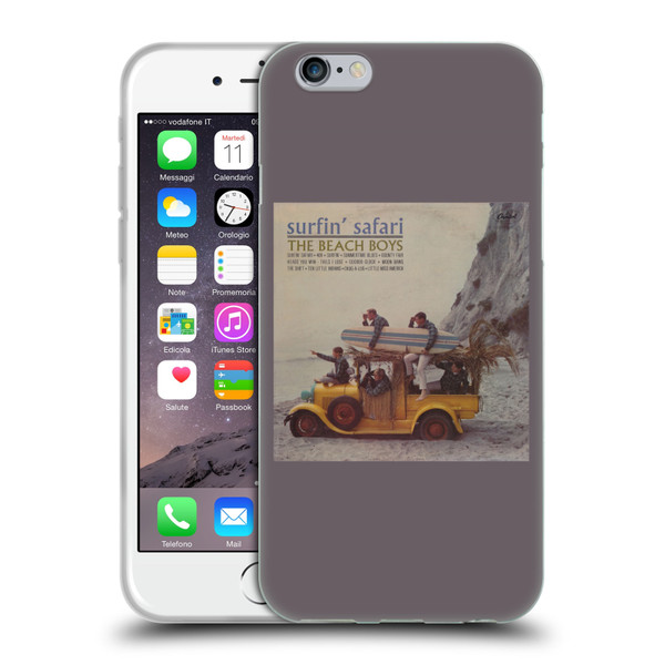 The Beach Boys Album Cover Art Surfin Safari Soft Gel Case for Apple iPhone 6 / iPhone 6s