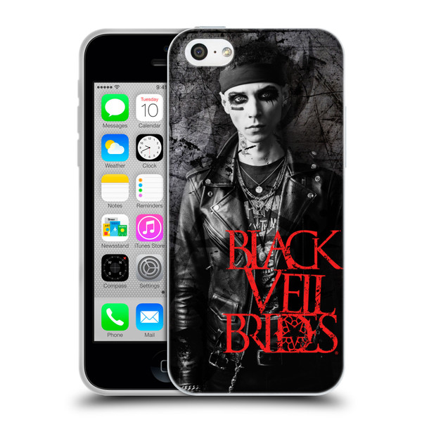 Black Veil Brides Band Members Andy Soft Gel Case for Apple iPhone 5c
