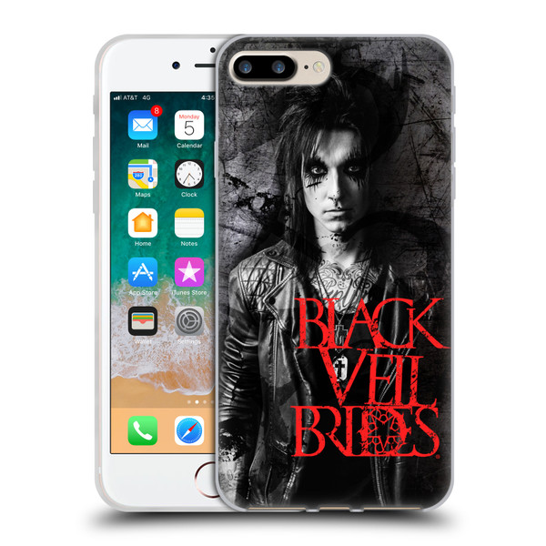 Black Veil Brides Band Members Jake Soft Gel Case for Apple iPhone 7 Plus / iPhone 8 Plus
