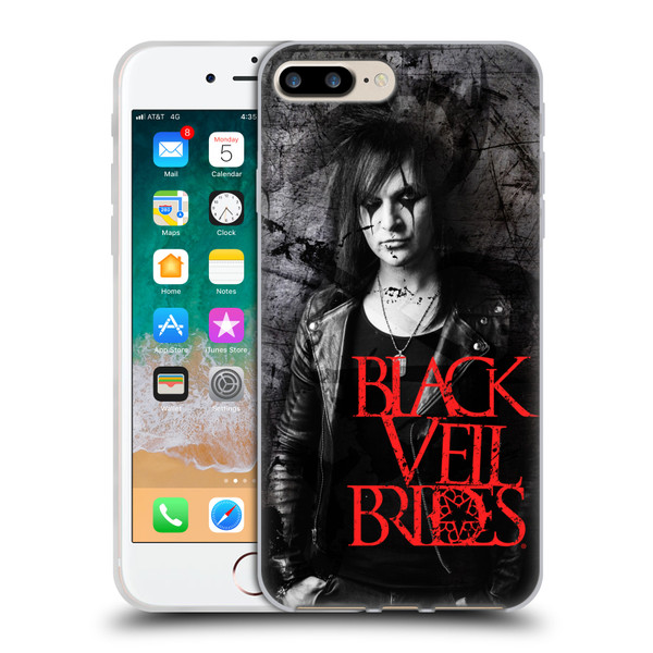 Black Veil Brides Band Members Jinxx Soft Gel Case for Apple iPhone 7 Plus / iPhone 8 Plus