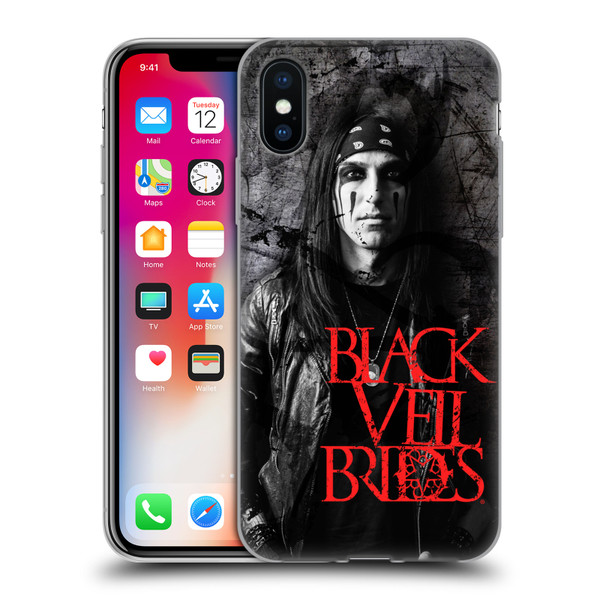 Black Veil Brides Band Members CC Soft Gel Case for Apple iPhone X / iPhone XS