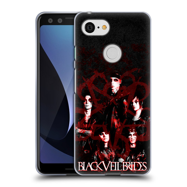 Black Veil Brides Band Members Group Soft Gel Case for Google Pixel 3