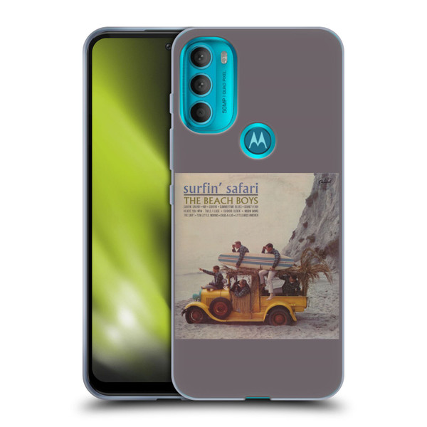 The Beach Boys Album Cover Art Surfin Safari Soft Gel Case for Motorola Moto G71 5G