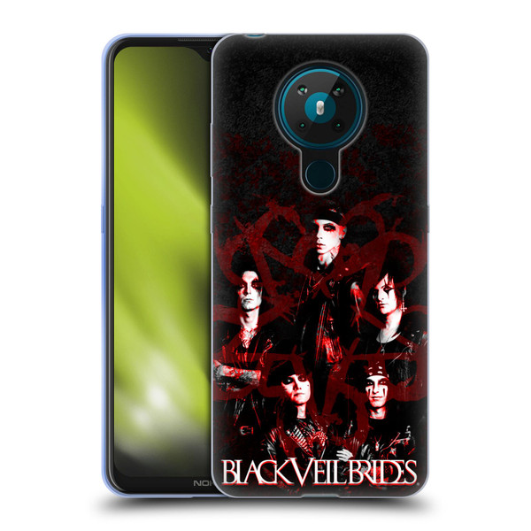 Black Veil Brides Band Members Group Soft Gel Case for Nokia 5.3