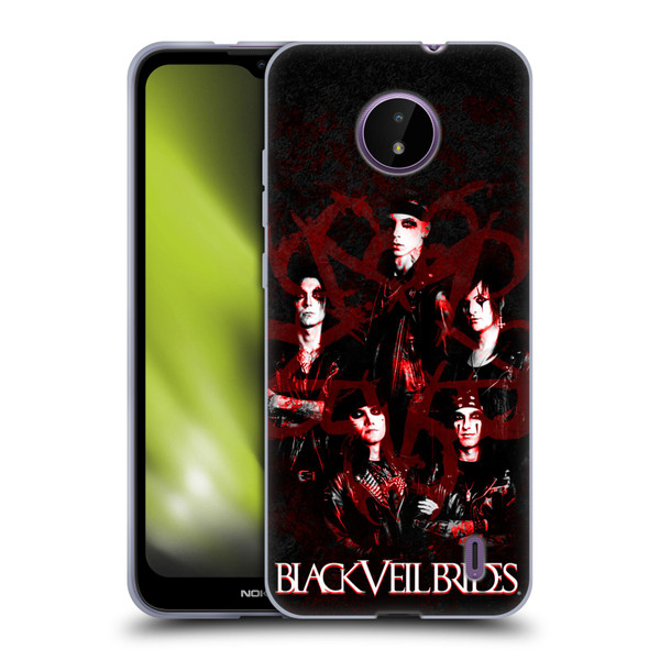 Black Veil Brides Band Members Group Soft Gel Case for Nokia C10 / C20