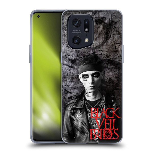 Black Veil Brides Band Members Andy Soft Gel Case for OPPO Find X5 Pro