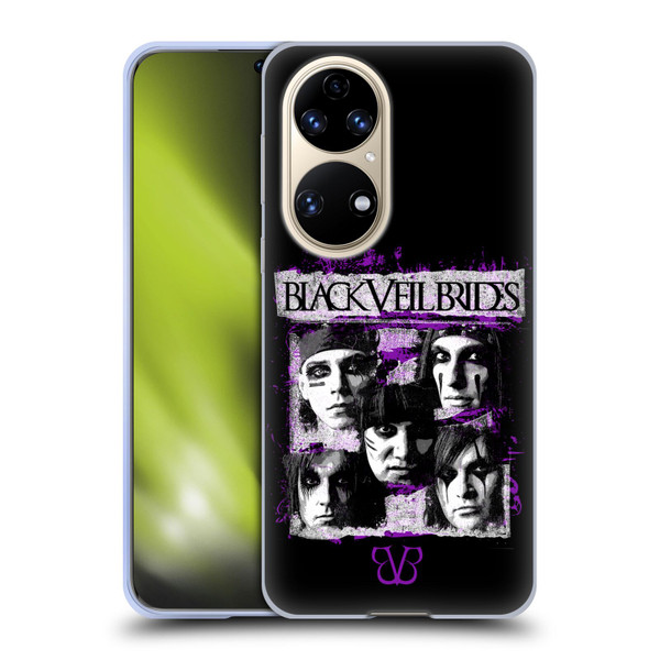 Black Veil Brides Band Art Grunge Faces Soft Gel Case for Huawei P50