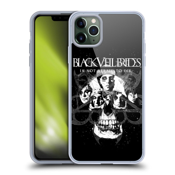 Black Veil Brides Band Art Skull Faces Soft Gel Case for Apple iPhone 11 Pro Max