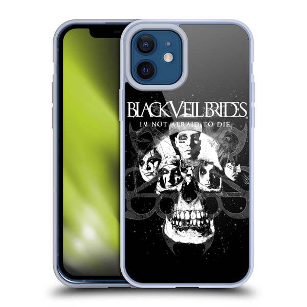 Black Veil Brides Band Art Skull Faces Soft Gel Case for Apple iPhone 12 / iPhone 12 Pro