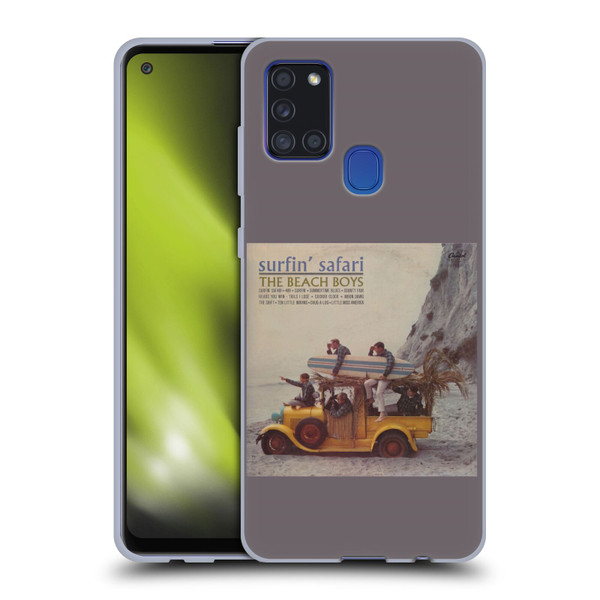 The Beach Boys Album Cover Art Surfin Safari Soft Gel Case for Samsung Galaxy A21s (2020)