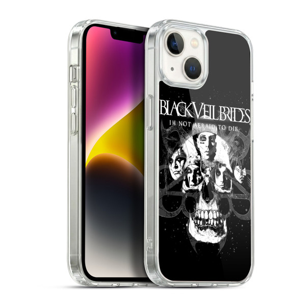 Black Veil Brides Band Art Skull Faces Soft Gel Case for Apple iPhone 14 Plus & MagSafe
