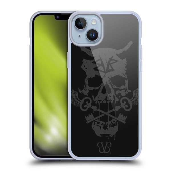 Black Veil Brides Band Art Skull Keys Soft Gel Case for Apple iPhone 14 Plus