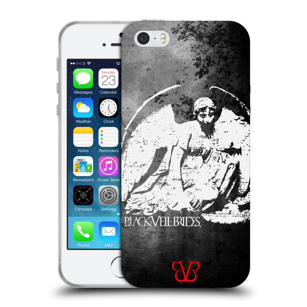 Black Veil Brides Band Art Angel Soft Gel Case for Apple iPhone 5 / 5s / iPhone SE 2016