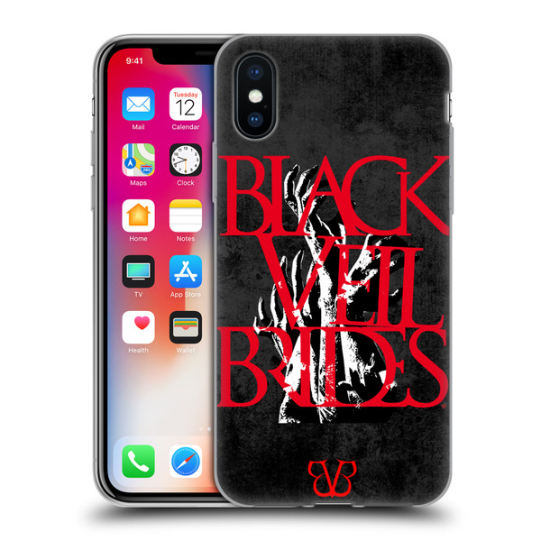 Black Veil Brides Band Art Zombie Hands Soft Gel Case for Apple iPhone X / iPhone XS