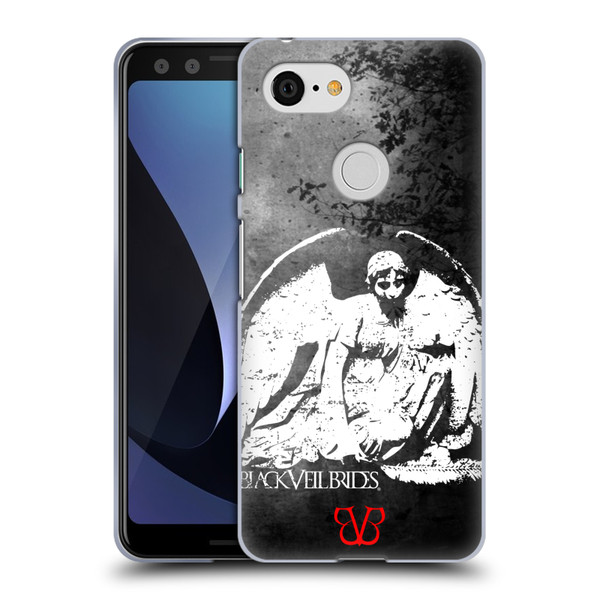 Black Veil Brides Band Art Angel Soft Gel Case for Google Pixel 3