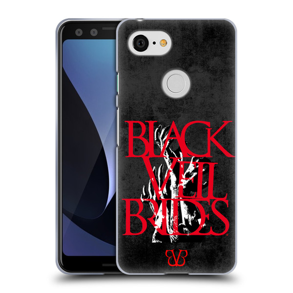 Black Veil Brides Band Art Zombie Hands Soft Gel Case for Google Pixel 3