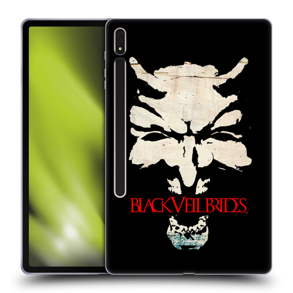 Black Veil Brides Band Art Devil Art Soft Gel Case for Samsung Galaxy Tab S8 Plus