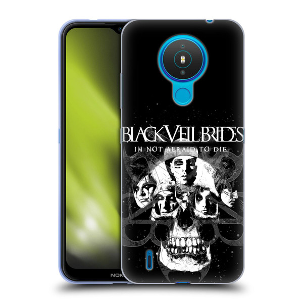 Black Veil Brides Band Art Skull Faces Soft Gel Case for Nokia 1.4