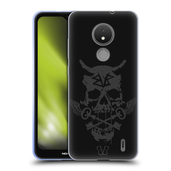 Black Veil Brides Band Art Skull Keys Soft Gel Case for Nokia C21