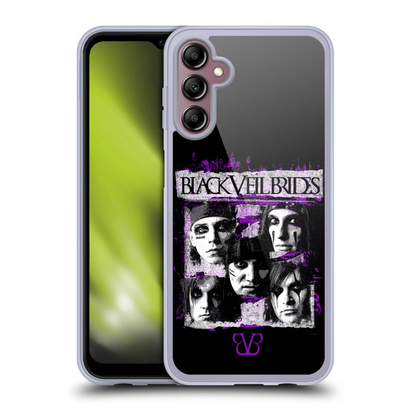 Black Veil Brides Band Art Grunge Faces Soft Gel Case for Samsung Galaxy A14 5G