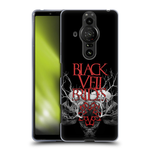 Black Veil Brides Band Art Skull Branches Soft Gel Case for Sony Xperia Pro-I