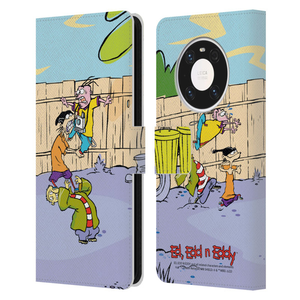 Ed, Edd, n Eddy Graphics Characters Leather Book Wallet Case Cover For Huawei Mate 40 Pro 5G