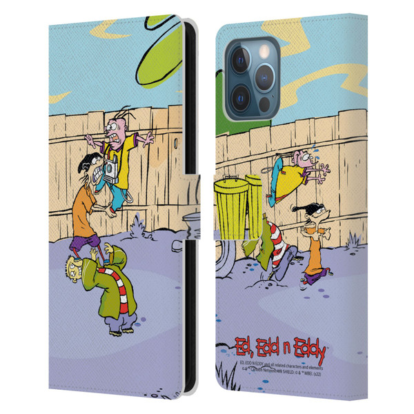 Ed, Edd, n Eddy Graphics Characters Leather Book Wallet Case Cover For Apple iPhone 12 Pro Max