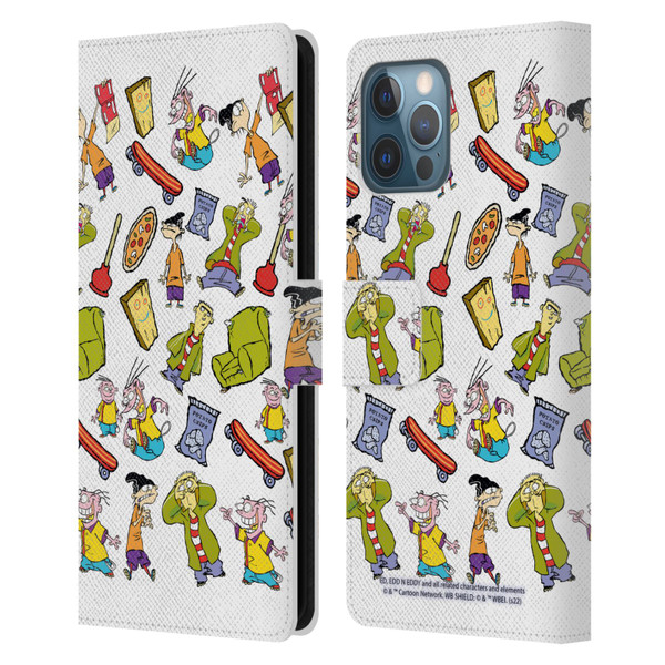 Ed, Edd, n Eddy Graphics Icons Leather Book Wallet Case Cover For Apple iPhone 12 Pro Max