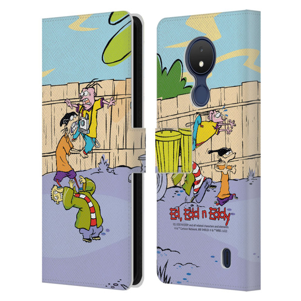 Ed, Edd, n Eddy Graphics Characters Leather Book Wallet Case Cover For Nokia C21