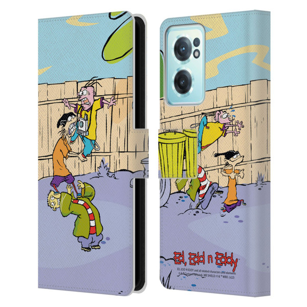 Ed, Edd, n Eddy Graphics Characters Leather Book Wallet Case Cover For OnePlus Nord CE 2 5G