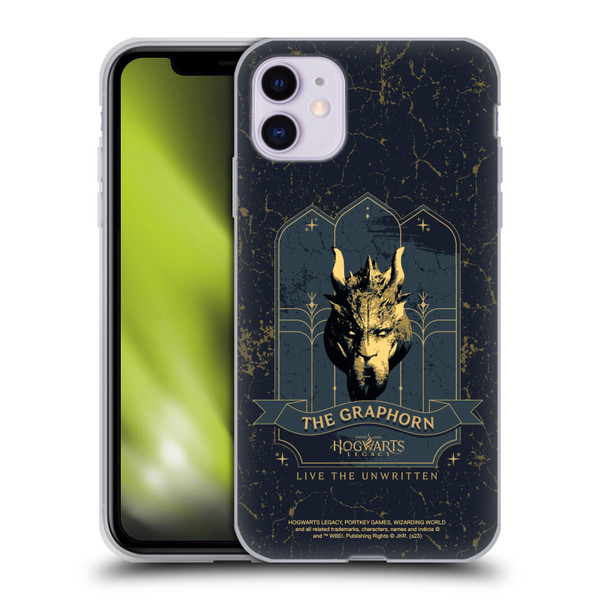 Hogwarts Legacy Graphics The Graphorn Soft Gel Case for Apple iPhone 11