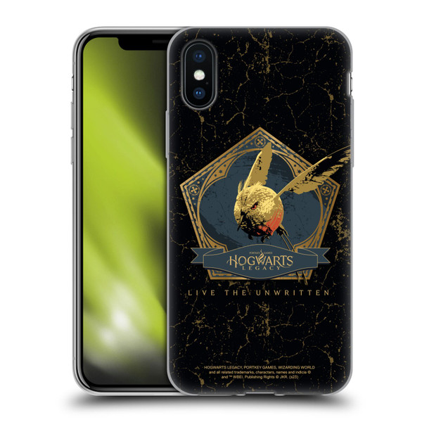 Hogwarts Legacy Graphics Golden Snidget Soft Gel Case for Apple iPhone X / iPhone XS